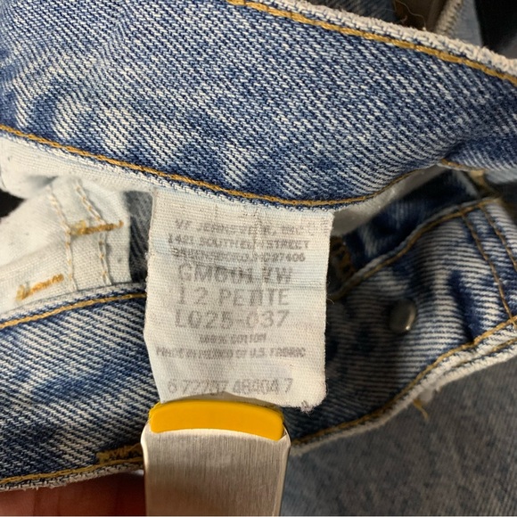 Vintage 80s Gitano Stonewash Blue Jeans High Waist Tapered Leg 12 Petite 31"x29" - Picture 9 of 12